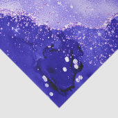 Paarse Glam Agate Glitter Schitterend Ontwerp Tissuepapier (Detail)
