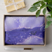Paarse Glam Agate Glitter Schitterend Ontwerp Tissuepapier (Geschenk)