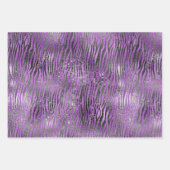 Paarse Glam Dierenprint Inpakpapier Vel (Voorkant 3)