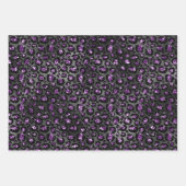 Paarse Glam Dierenprint Inpakpapier Vel (Voorkant)