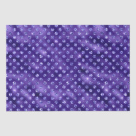 Paarse Glam Galaxy Glitter Schitterend Ontwerp Tissuepapier