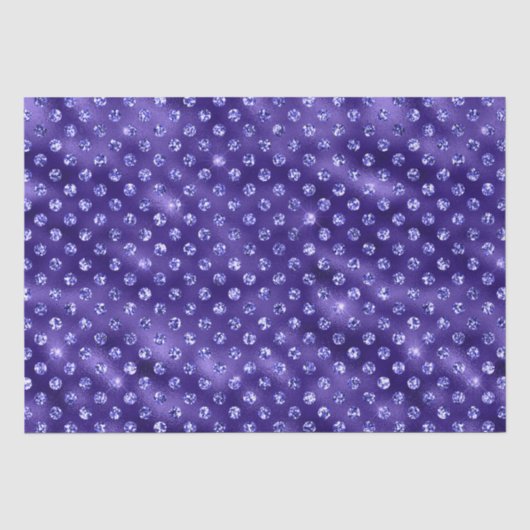 Paarse Glam Galaxy Glitter Schitterend Ontwerp Tissuepapier (Voorkant)