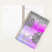 Paarse Glam Glitter Hair Salon Planner (Display)
