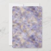 Paarse Glam Gold Abstract Kaart (Achterkant)