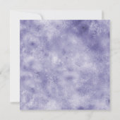 Paarse Glam Gold Glitter Heart Kaart (Achterkant)