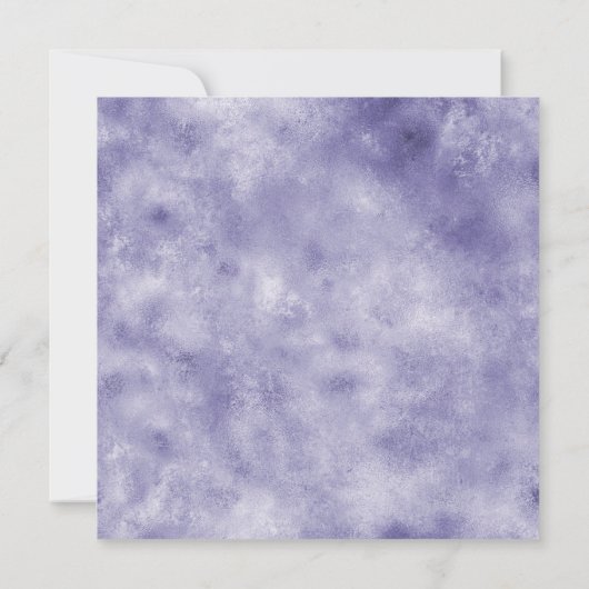 Paarse Glam Gold Glitter Heart Kaart (Achterkant)