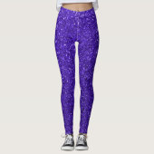 Paarse Glam Legging (Voorkant)