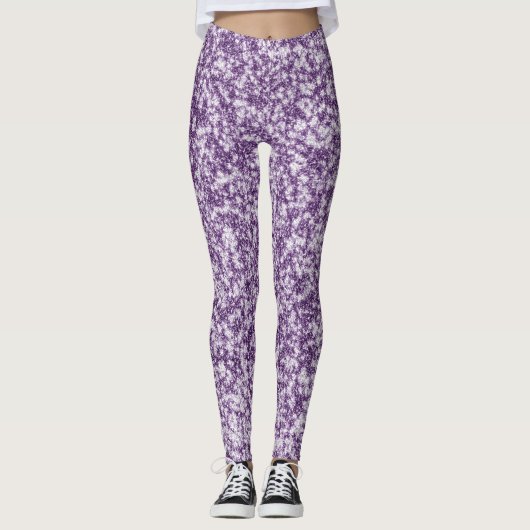 Paarse Glam Leggings (Voorkant)