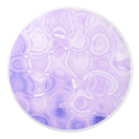 Paarse   Glamour Mode Cirkel kunst Keramische Knop (Voorkant)