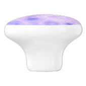 Paarse   Glamour Mode Cirkel kunst Keramische Knop (Zijkant)