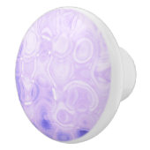 Paarse   Glamour Mode Cirkel kunst Keramische Knop (Rechts)