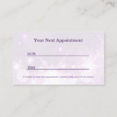 Paarse Glamour NAIL TECHNICIAN Afspraakkaart Afsprakenkaartje (Achterkant)