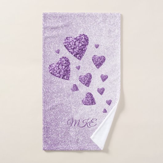 Paarse glans bad handdoek (Handdoek)