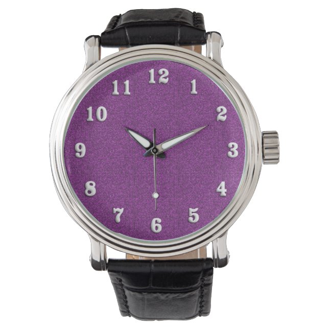 Paarse Glans Horloge (Voorkant)