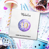 Paarse glans in mijn dubbelcijferige tijdperk 10e servet