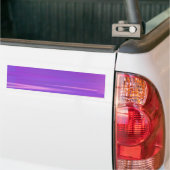 Paarse glans Kunstdamp, esthetisch horizontaal Bumpersticker (Op Truck)