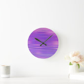 Paarse glans Kunstdamp, esthetisch horizontaal Ronde Klok (Huis)