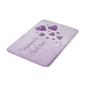 Paarse glans lavendel glitter badmat (Gekanteld)