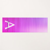 Paarse glans metallisch monogram fitness yogamat (Voorkant (horizontaal))