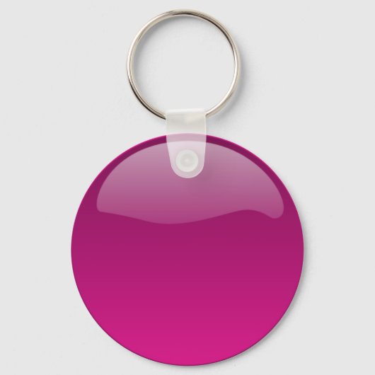 Paarse Glanzende Knop Sleutelhanger (Voorkant)