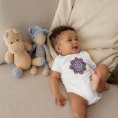PAARSE GLAS IN LOOD MANDALA BABY T-shirt