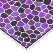 Paarse glas-in-lood tafelloper medium (Hoek)