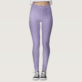 Paarse glasvormgeving leggings