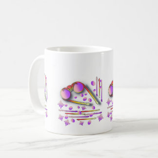 Paarse glazen koffie Mok