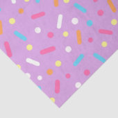 Paarse glazuur en donut-sprinkels tissuepapier (Detail)