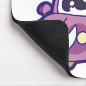 Paarse glimlachte auto muismat (Hoek)