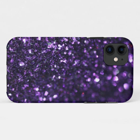 Paarse Glimmer Case-Mate iPhone Case (Achterkant (horizontaal))