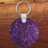 Paarse Glimmer Sleutelhanger (Voorkant)