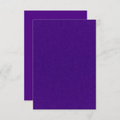 Paarse glinster plat bedankkaartje bedankkaart (Voorkant / Achterkant)