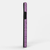 Paarse glinsterende glitter Case-Mate iPhone case (Achterkant/rechts)