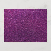 Paarse glinstering en glitter briefkaart (Voorkant)