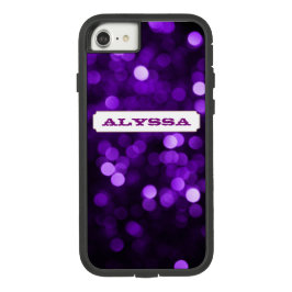 Paarse glitlichten Case-Mate iPhone case