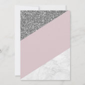 Paarse Glitter 2023 Afstuderen Kaart (Achterkant)