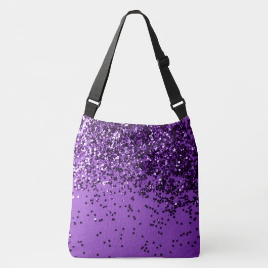 PAARSE glitter #2 (Faux Glitter) #sjiny #decor Crossbody Tas (Voorkant)