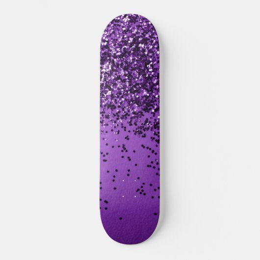PAARSE glitter #2 (Faux Glitter) #sjiny #decor Persoonlijk Skateboard (Voorkant)