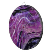 Paarse glitter Abstract gemarmerde acrylverf Dartbord (Voorkant Rechts)