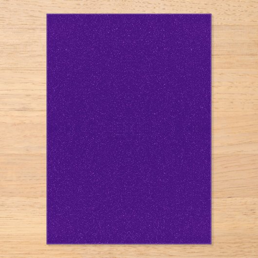 Paarse Glitter Acryl Uitnodiging -  (Voorkant)