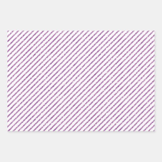 Paarse Glitter Baby Feet Baby shower Inpakpapier Vel (Voorkant 2)