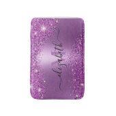 Paarse Glitter Badmat (Voorkant Verticaal)