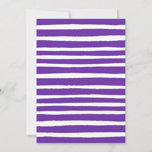 Paarse Glitter Balloons Birthday Kaart (Achterkant)