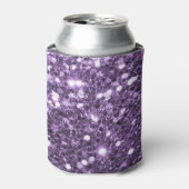 Paarse Glitter Blikje Koeler (Blikje Voorkant)