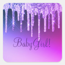 Paarse Glitter Bling Girl Name Sparkle Glam Chic