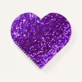 Paarse Glitter Bling Sparkle Shiny Girly Chic Notitieboek (Voorkant)