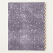 Paarse Glitter Bruine Koele Kat Bril Planner (Achterkant)