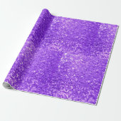 paarse glitter cadeaupapier (Uitgerold)