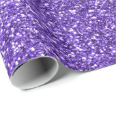 Paarse glitter cadeaupapier (Rol Hoek)